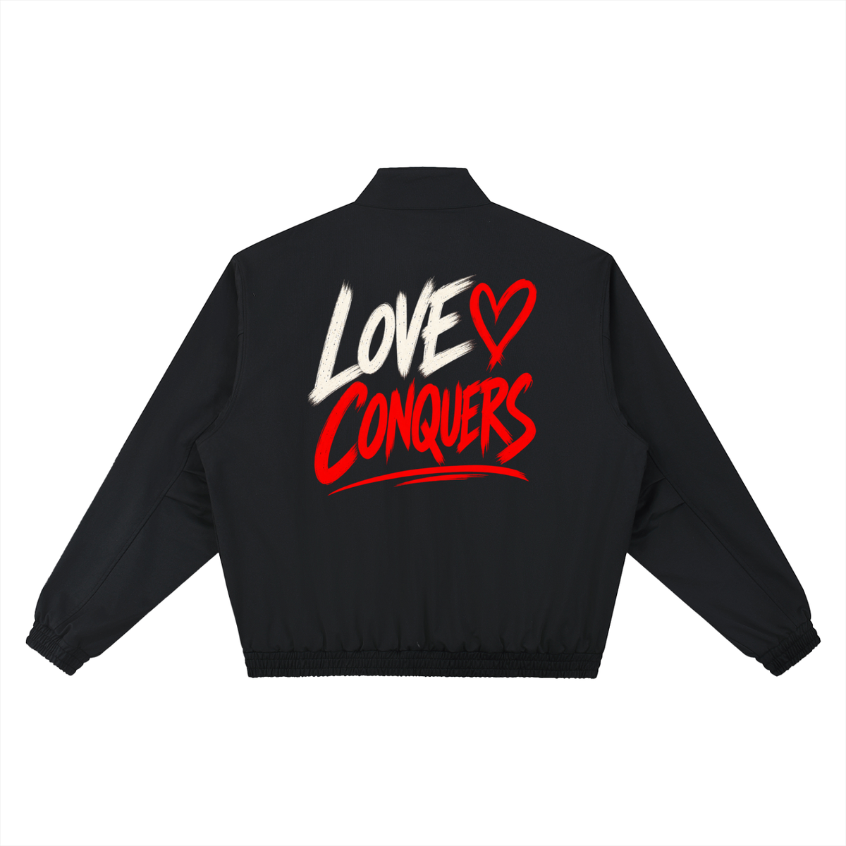 Love Conquers | Stand Collar Bomber Jacket
