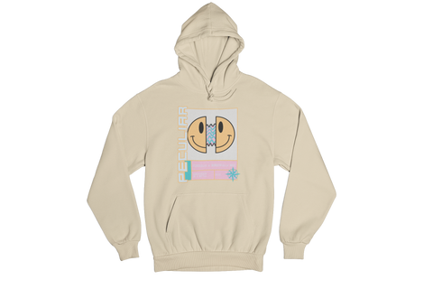 Smiley Split Face Hoodie