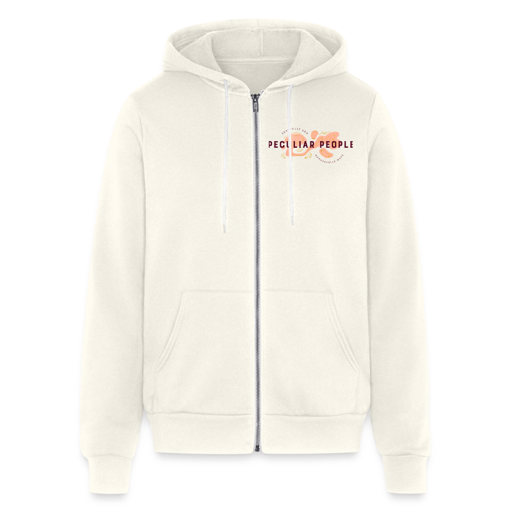 Liquid Full Zip Hoodie - vintage white