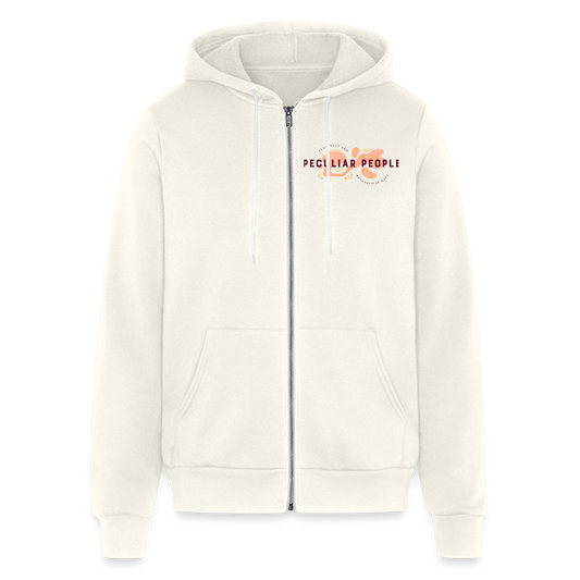 Liquid Full Zip Hoodie - vintage white